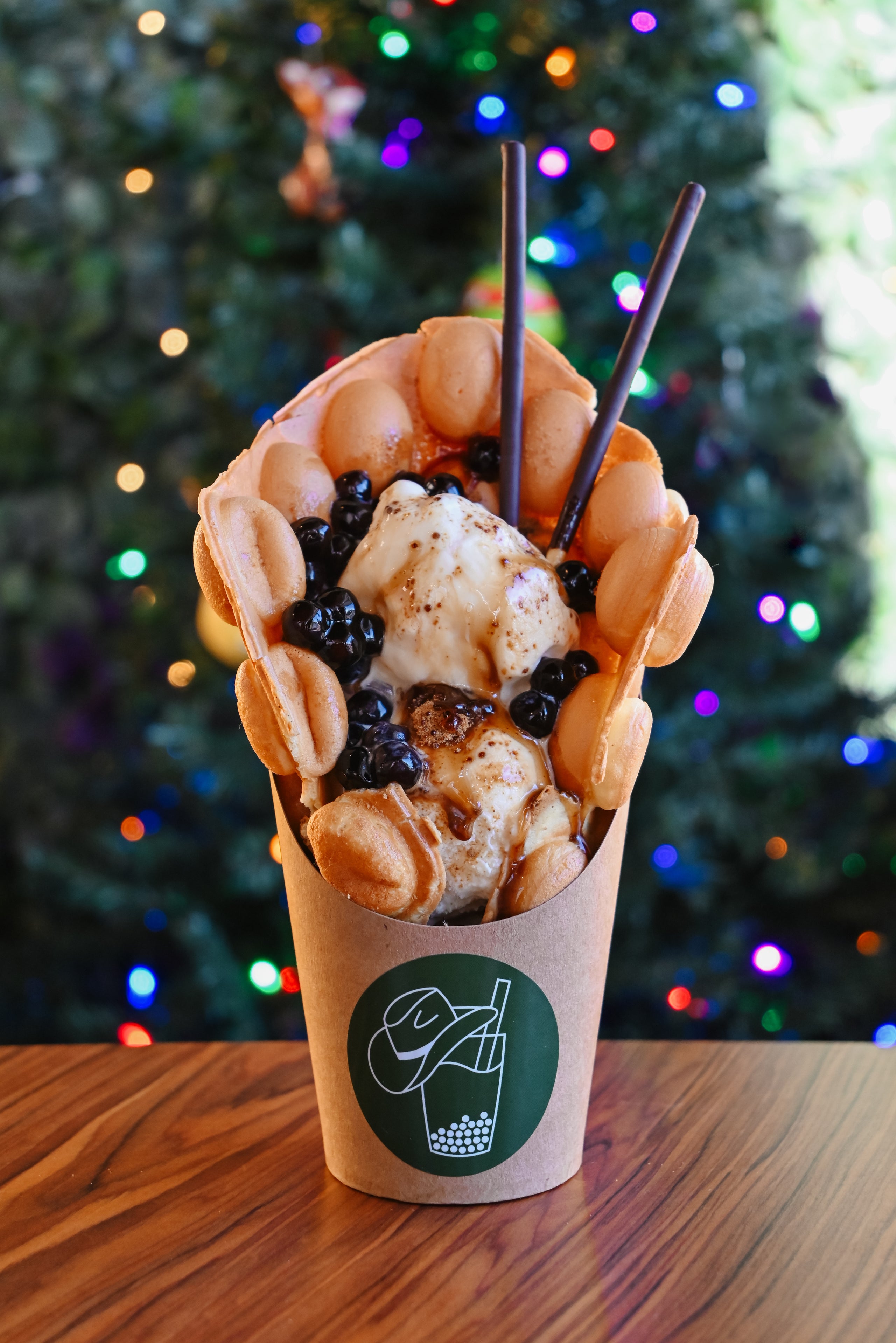 Brown Sugar Bubble Waffle Sundae | Cha! Boba Tea